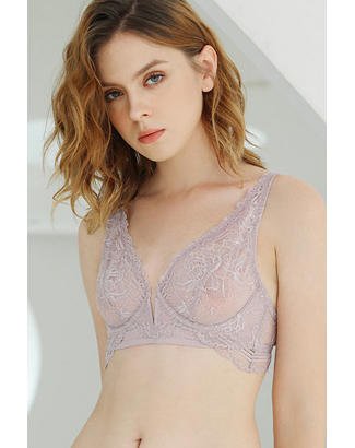 Soutien-gorge non rembourré respirant avec bonnets en forme d'écharpe triangulaire délicate