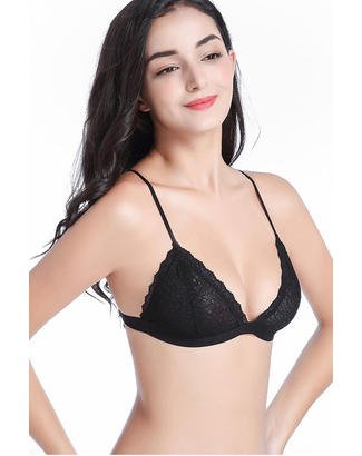 Soutien-gorge respirant sans armatures en dentelle