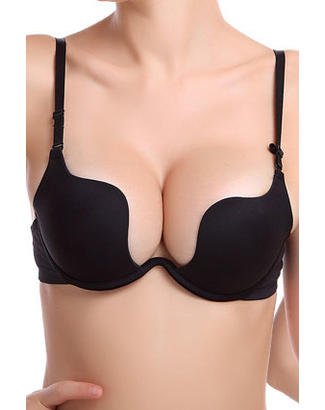 Petit soutien-gorge 2/3 sexy à arche latérale intérieure avec bretelles croisées dans le dos