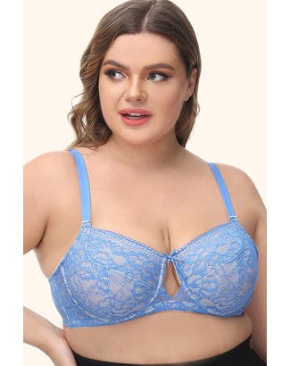 Soutien-gorge taille plus en dentelle avec maintien à armatures