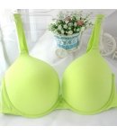 Soutien-gorge simple de vertes fraîches femmes brillantes sans soudure