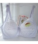 Soutien-gorge à couverture intégrale pour femmes avec armatures et broderies